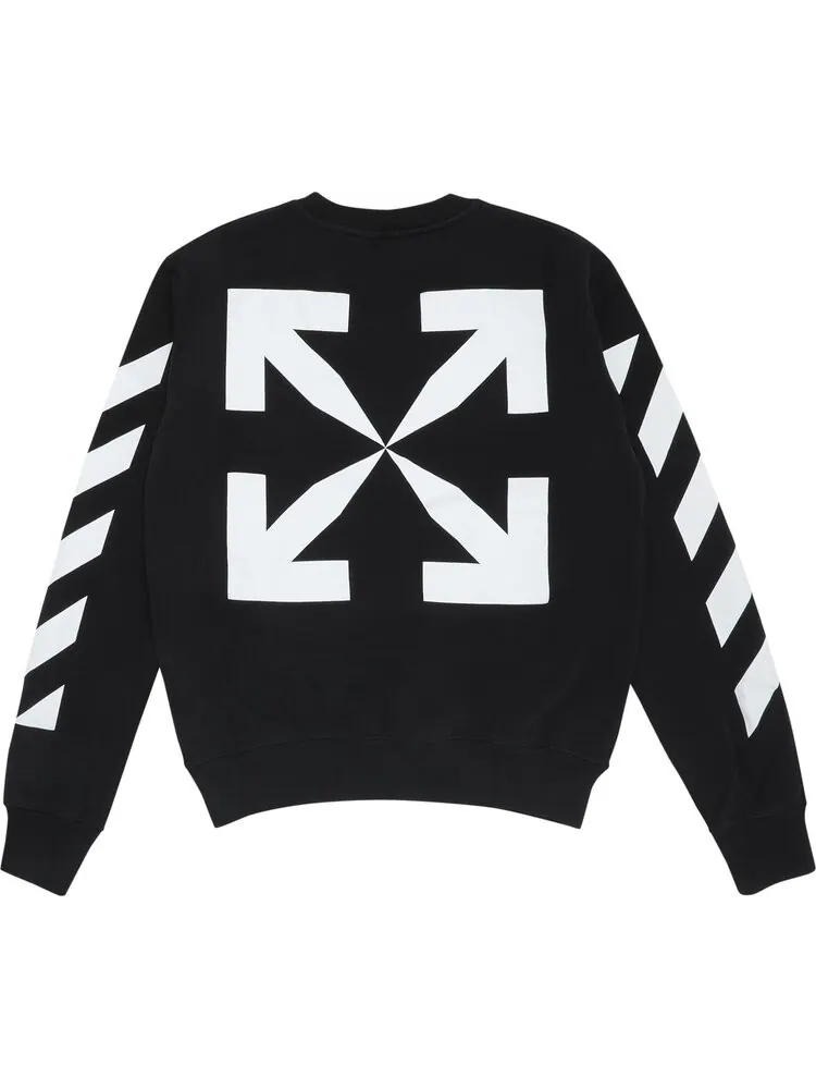 Толстовка Off-White Monalisa Slim Crewneck 'Black/White' — изображение 2 из 3, черный