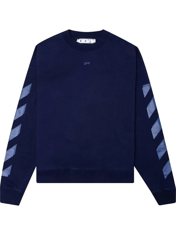 Толстовка Off-White Rubber Arrow Skate Crewneck 'Blue/Blue' — изображение 1 из 2, синий