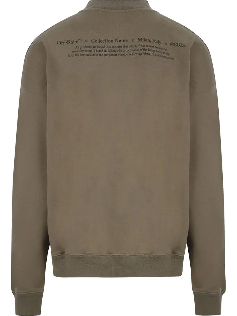 Толстовка Off-White Caravaggio Boy Skate Crewneck 'Green/Multicolor' — изображение 2 из 2, зеленый