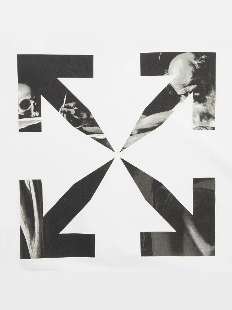 Толстовка Off-White Carav Arrow Skate Crewneck 'White/Black' — изображение 3 из 3, белый