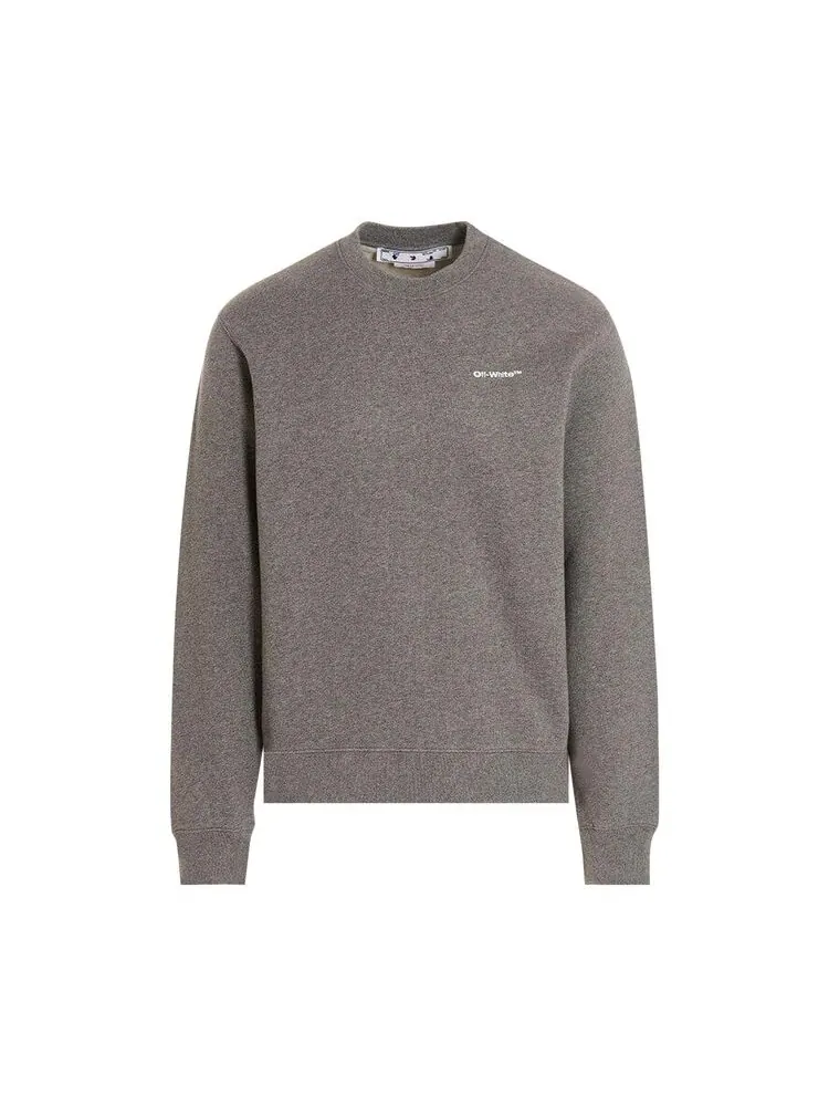 Толстовка Off-White Wave Outline Diag Sweatshirt Grey — изображение 1 из 2, серый