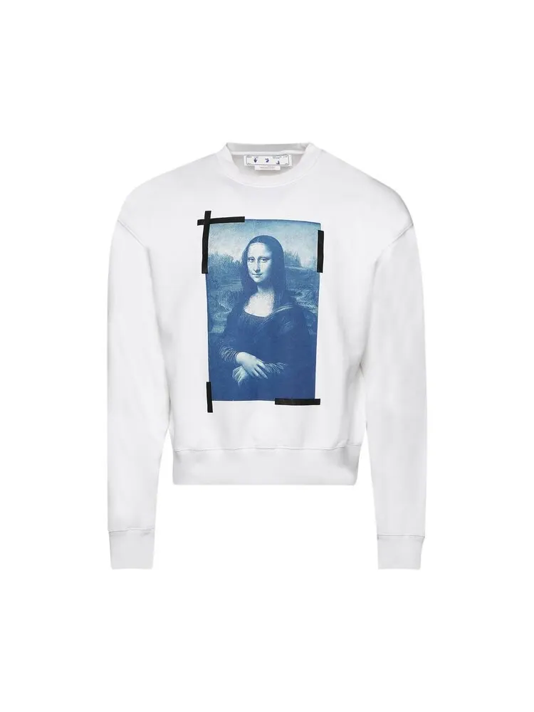 Толстовка Off-White Monalisa Over Crewneck 'White' — изображение 1 из 1, белый