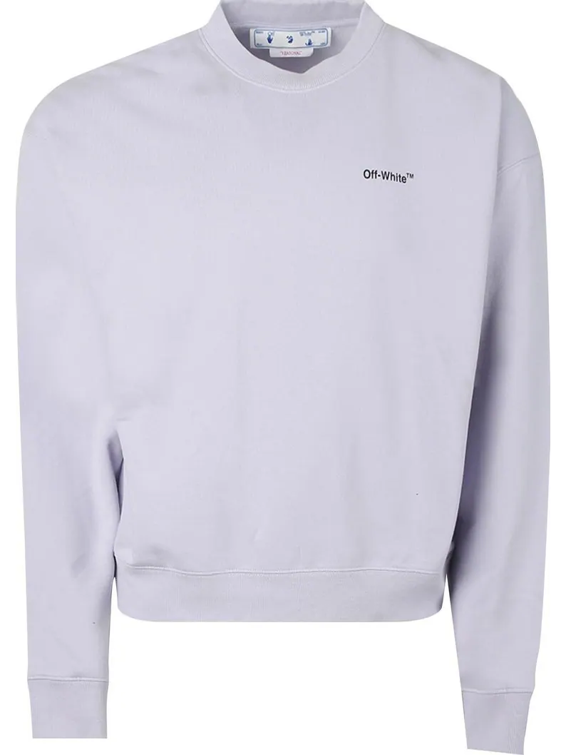 Толстовка Off-White Caravaggio Arrow Over Crewneck 'Dusty Lilac/Black' — изображение 1 из 1, фиолетовый