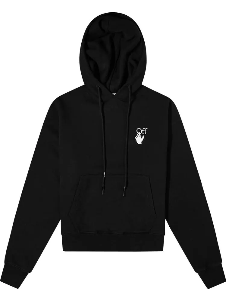 Худи Off-White Degrade Arrow Slim Hoodie 'Black/Multicolor' — изображение 1 из 2, черный