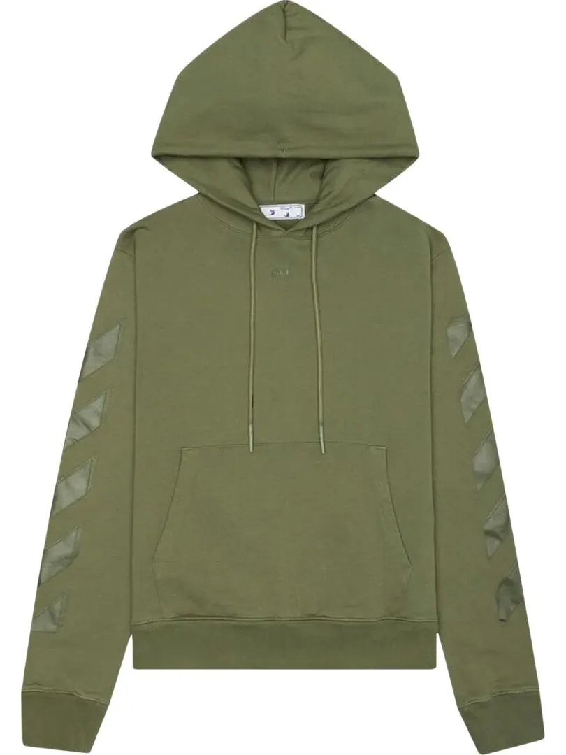 Худи Off-White Rubber Arrow Slim Hoodie 'Green/Green' — изображение 1 из 2, зеленый