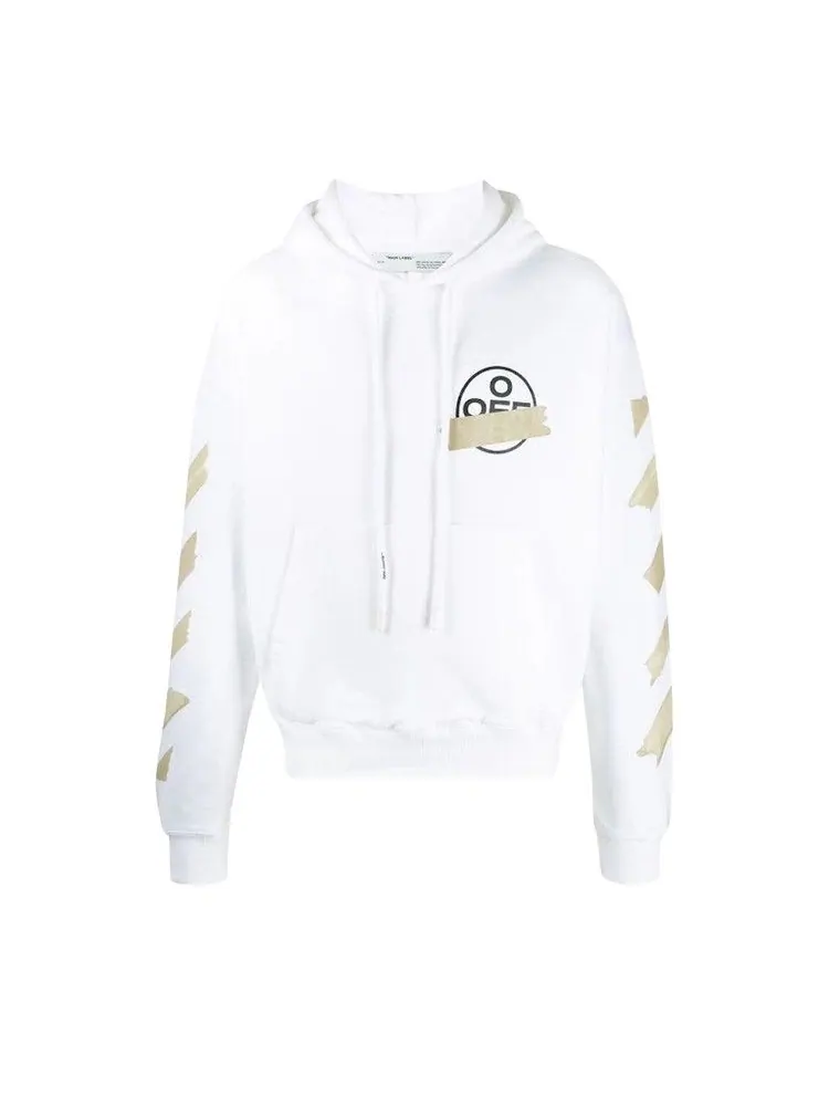 Худи Off-White Tape Arrows Slim Hoodie — изображение 1 из 2, белый/бежевый