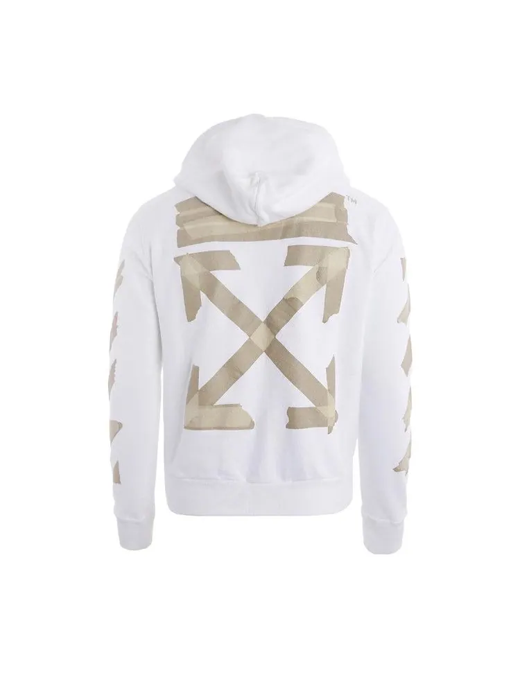 Худи Off-White Tape Arrows Slim Hoodie — изображение 2 из 2, белый/бежевый