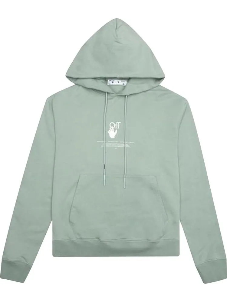 Худи Off-White "Offf" Hoodie 'Jadeite' — изображение 1 из 3, зеленый