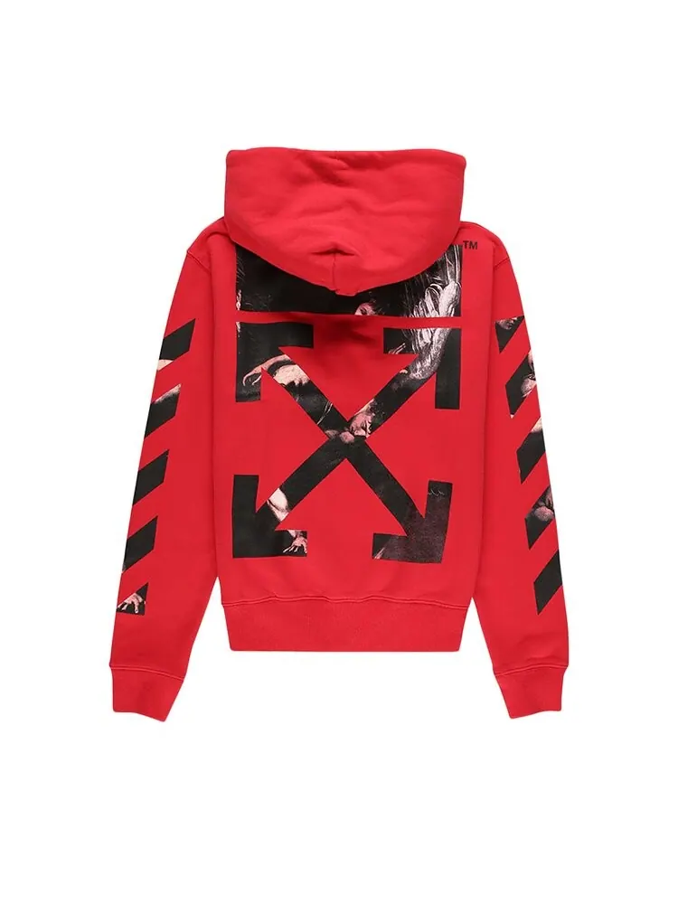 Худи Off-White Caravaggio Arrow Hoodie — изображение 2 из 2, красный