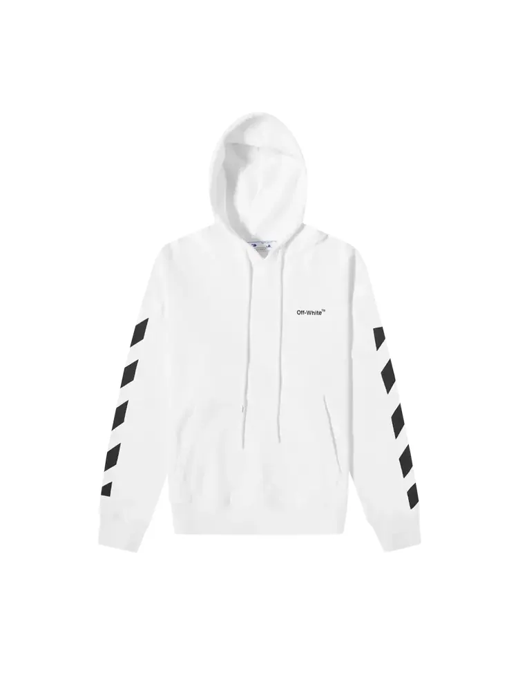 Худи Off-White Drag Helvetica Over 'White/Black' — изображение 1 из 2, белый