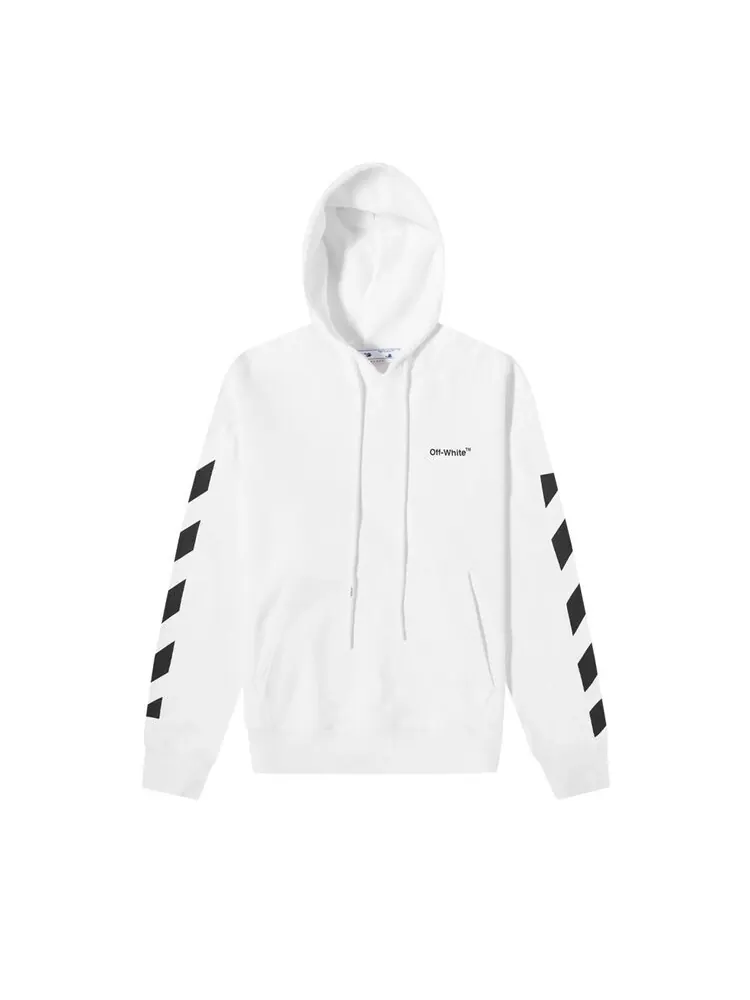Худи Off-White Drag Helvetica Over 'White/Black' — изображение 2 из 2, белый