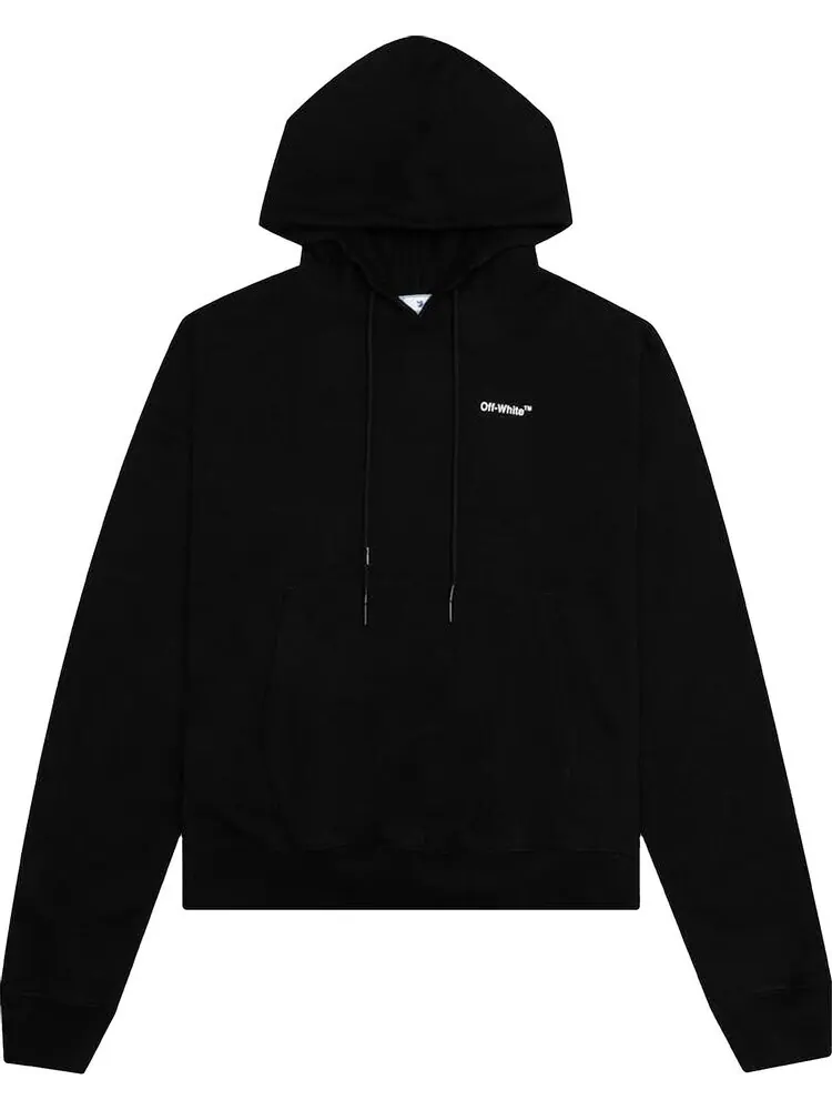 Худи Off-White Caravag Arrow Over Hoodie 'Black/White' — изображение 1 из 2, черный