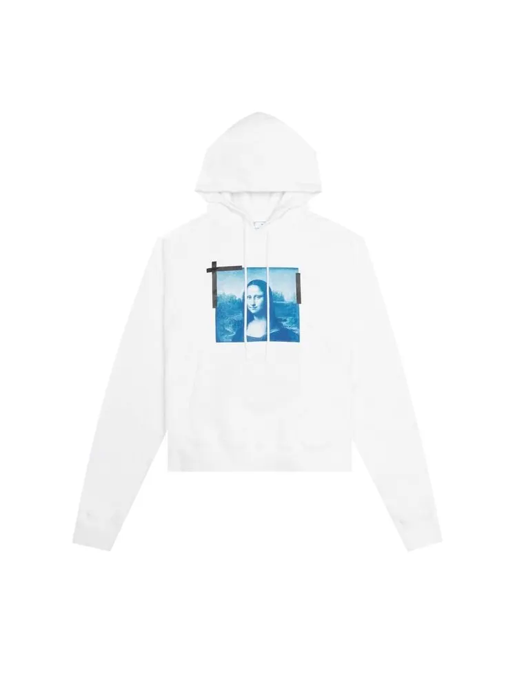 Худи Off-White Monalisa Over Hoodie 'White/Blue' — изображение 1 из 2, белый