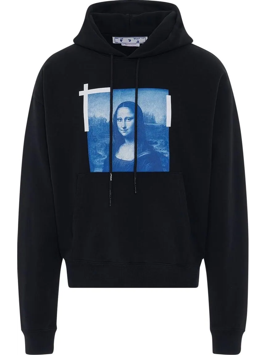 Худи Off-White Monalisa Over Hoodie 'Black' — изображение 1 из 1, черный