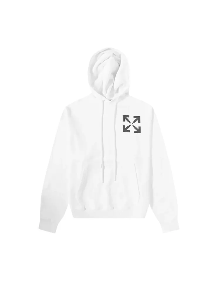 Худи Off-White Single Arrow Over Hoodie 'White/Black' — изображение 1 из 1, белый