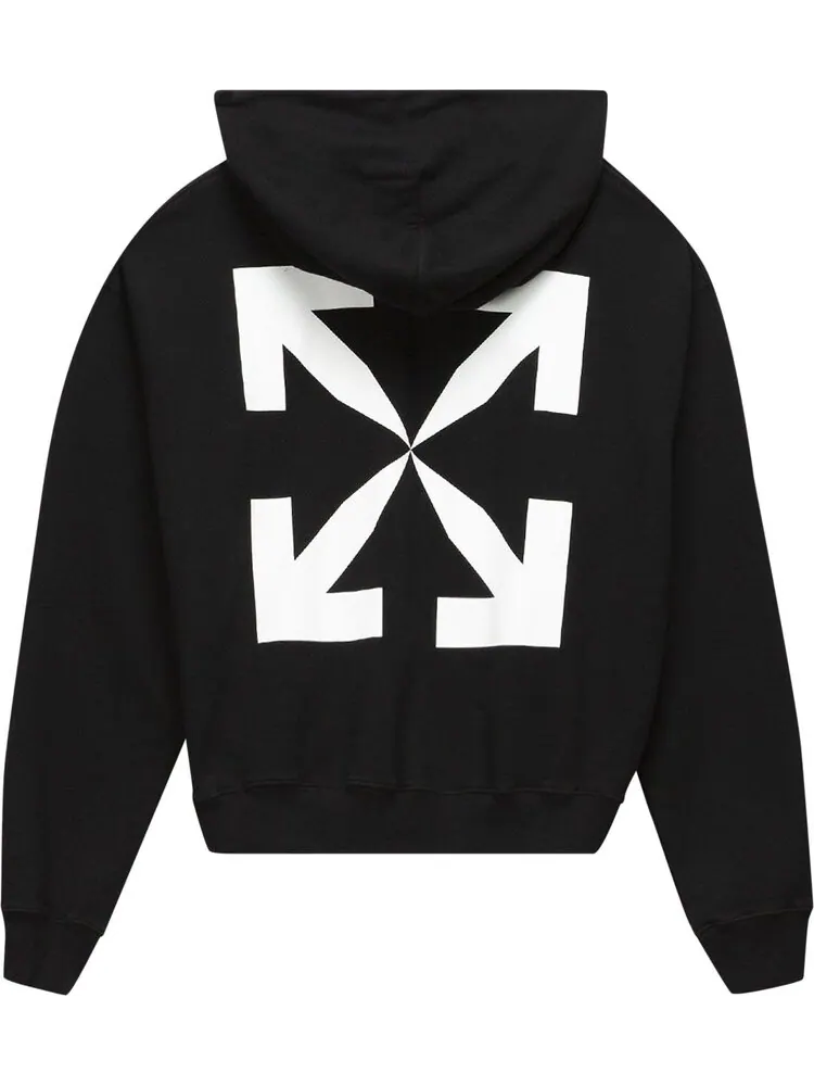 Худи Off-White Pascal Print Over Hood 'Black/White' — изображение 2 из 2, черный