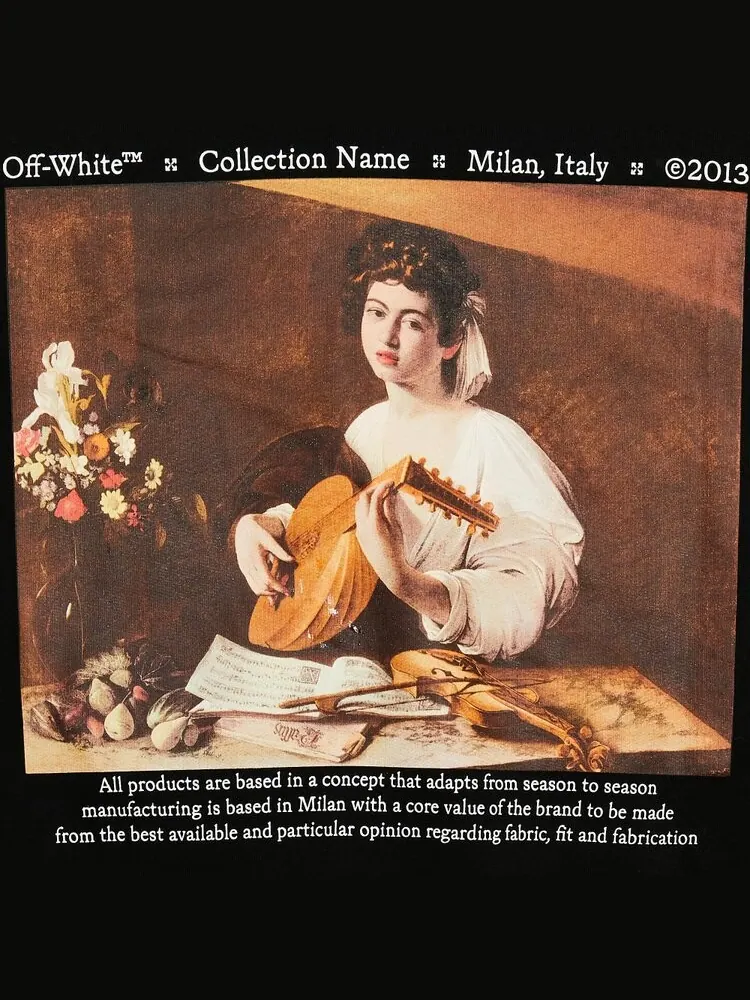 Худи Off-White Caravaggio Over Hoodie 'Black/Multicolor' — изображение 3 из 3, черный