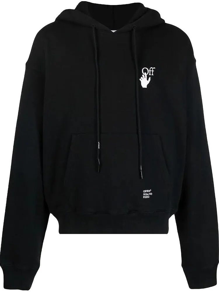 Худи Off-White Caravaggio Arrow Over Hoodie 'Black/White' — изображение 1 из 1, черный