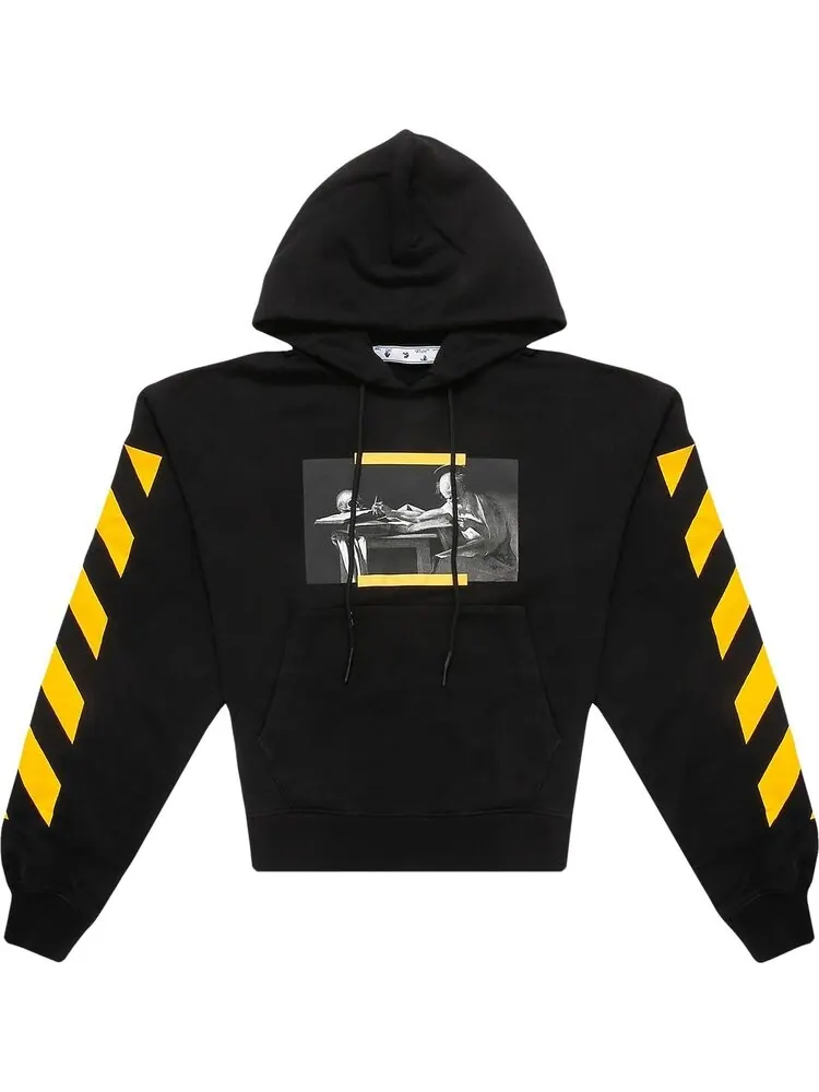 Худи Off-White Caravaggio Painting Over Hoodie 'Black/Multicolor' — изображение 1 из 2, черный