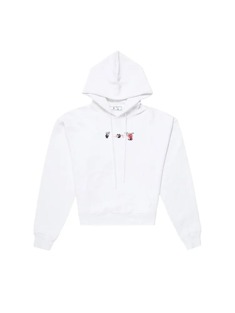 Худи Off-White Acrylic Arrow Over Hoodie 'White/Fuchsia' — изображение 2 из 2, белый