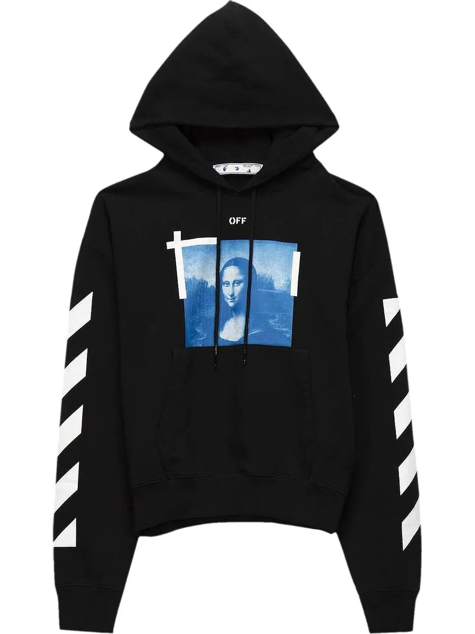 Толстовка Off-White Blue Monalisa Over Hood 'Black' — изображение 1 из 2, черный