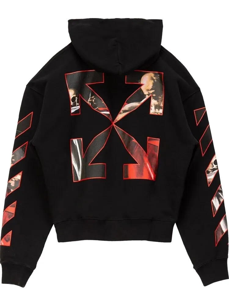 Толстовка Off-White Caravaggio Over Hood 'Black' — изображение 2 из 2, черный