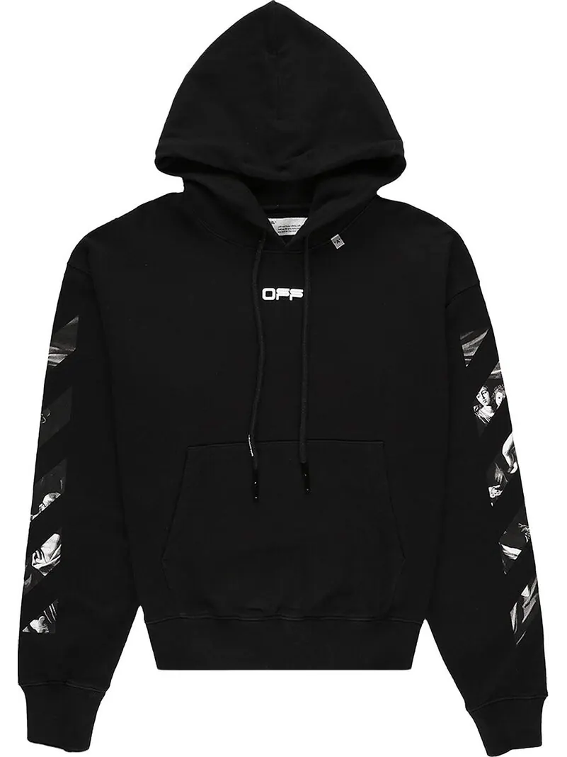 Толстовка Off-White Caravaggio Square Over Sweatshirt 'Black' — изображение 1 из 2, черный