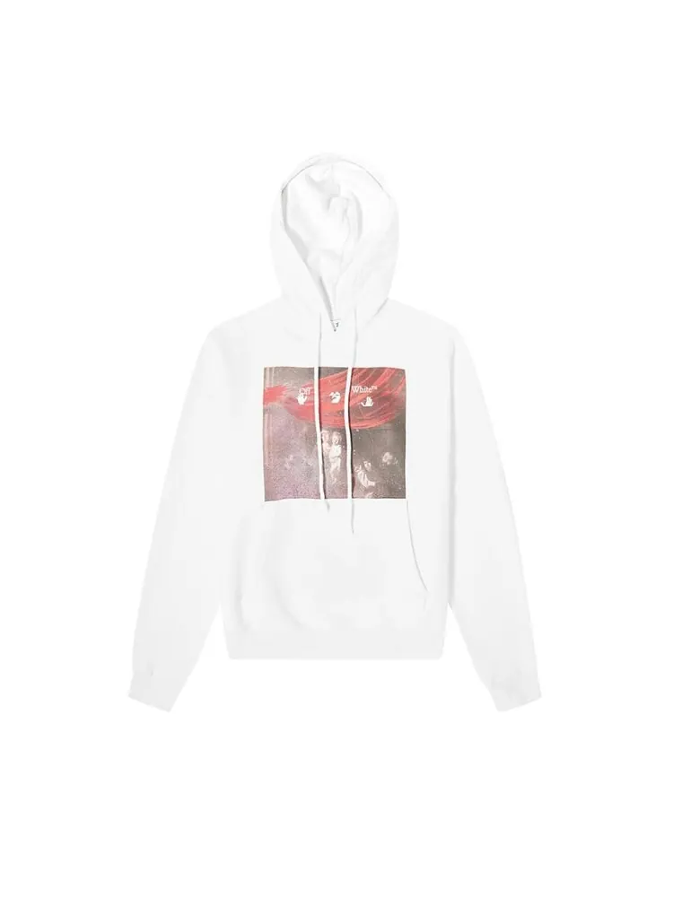 Худи Off-White Sprayed Caravaggio Over Hoodie 'White' — изображение 1 из 1, белый