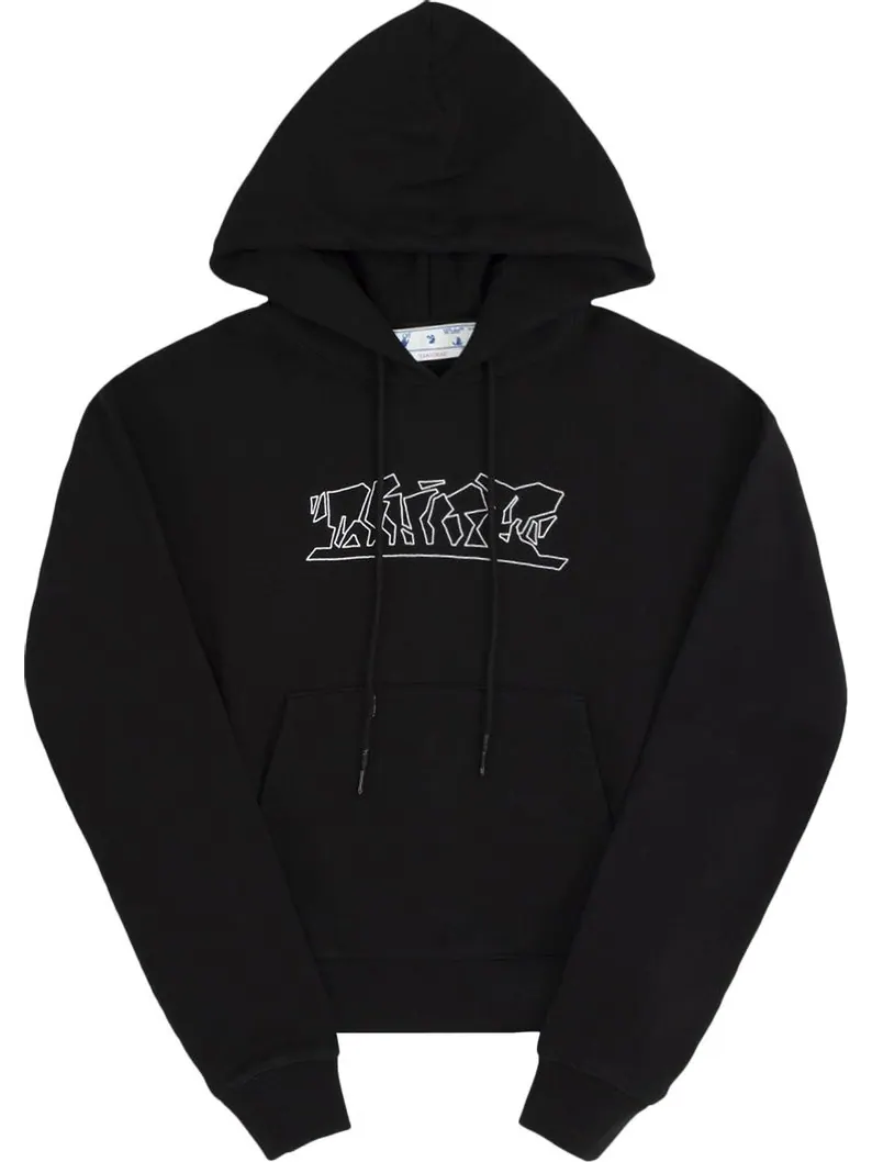 Худи Off-White Figure Of Speech Over Hoodie 'Black/White' — изображение 1 из 1, черный