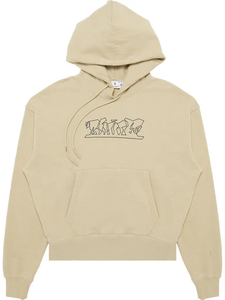 Худи Off-White Figure Of Speech Over Hoodie 'Dark Sand' — изображение 1 из 3, загар