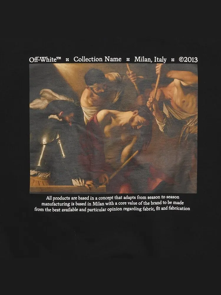 Толстовка Off-White Caravaggio Crowning Over 'Black/White' — изображение 3 из 3, черный