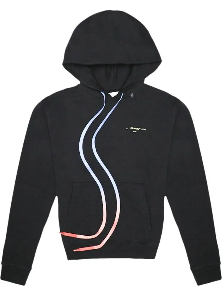 Худи Off-White Acrylic Arrows Incomplete Hoodie 'Black' — изображение 1 из 3, черный