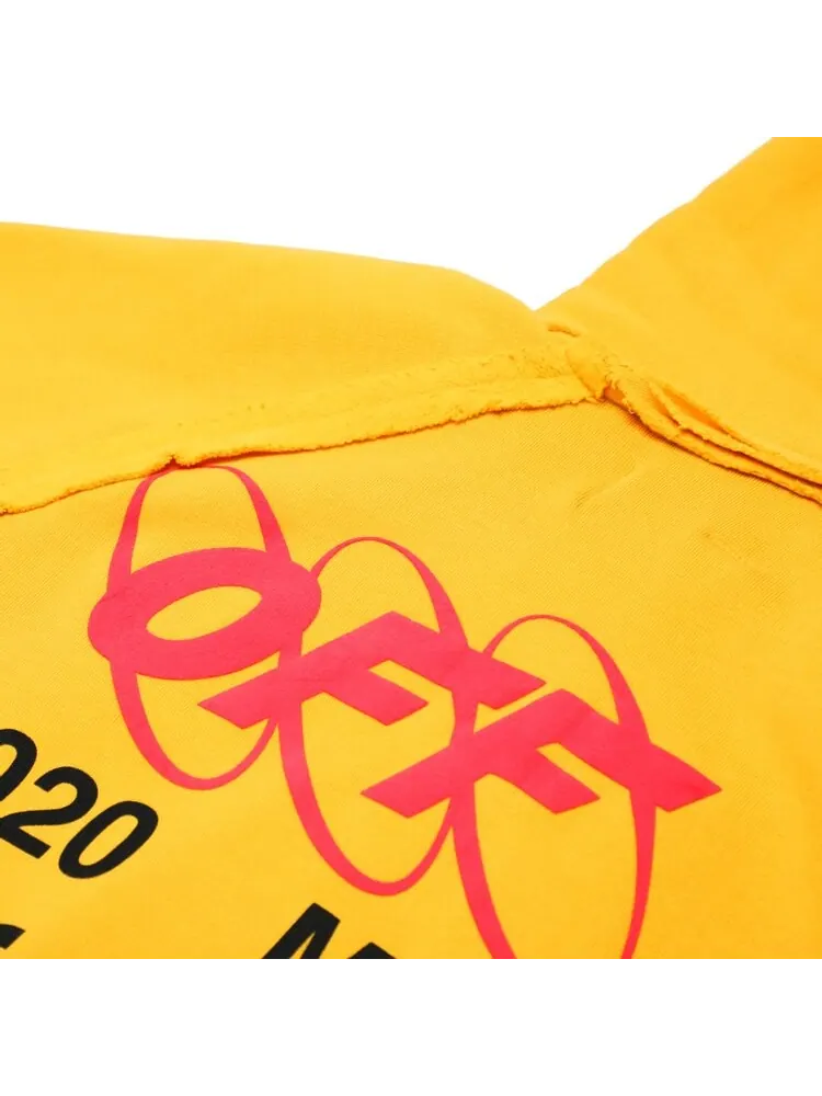 Худи Off-White Industrial Y013 Incomplete Hoodie 'Yellow' — изображение 3 из 4, желтый