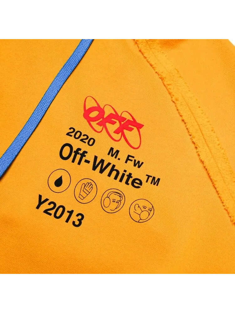 Худи Off-White Industrial Y013 Incomplete Hoodie 'Yellow' — изображение 4 из 4, желтый