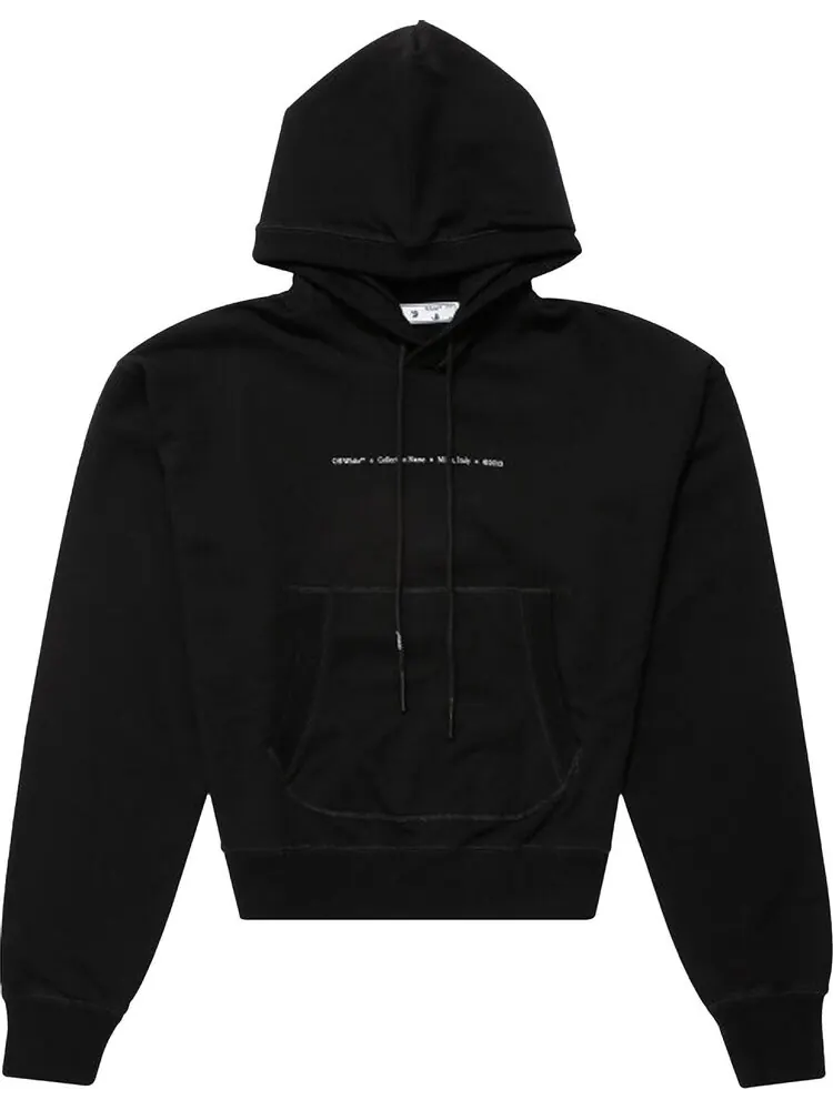 Худи Off-White Tornado Arrow Over Flatlock Hoodie 'Black/Multicolor' — изображение 1 из 1, черный