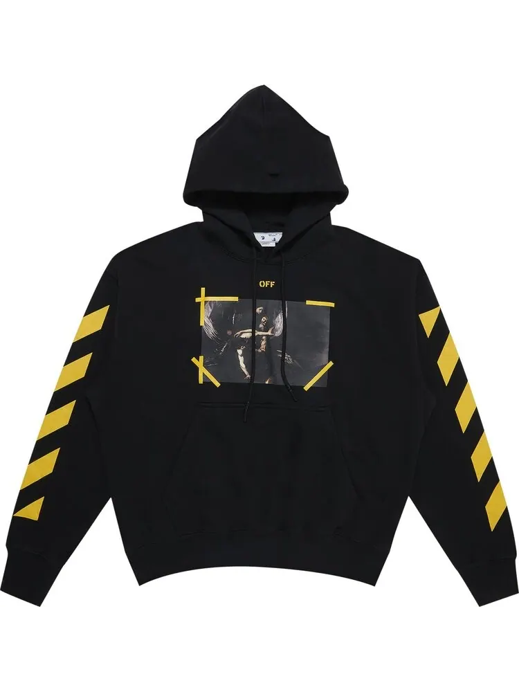 Худи Off-White Caravaggio Printed Hoodie 'Black/White' — изображение 1 из 3, черный