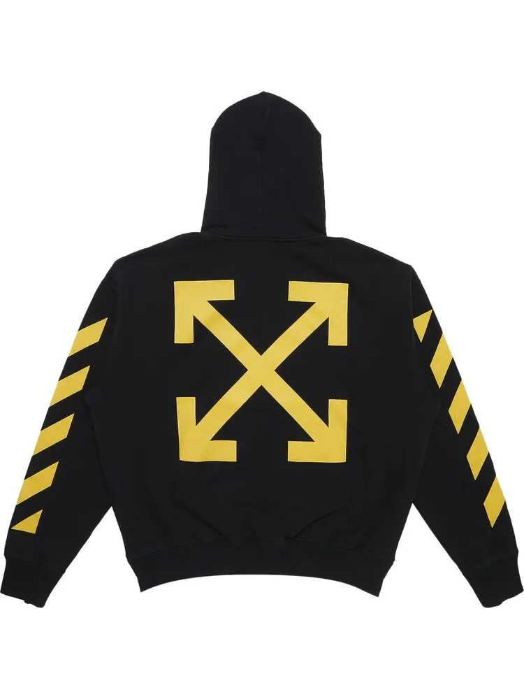 Худи Off-White Caravaggio Printed Hoodie 'Black/White' — изображение 2 из 3, черный