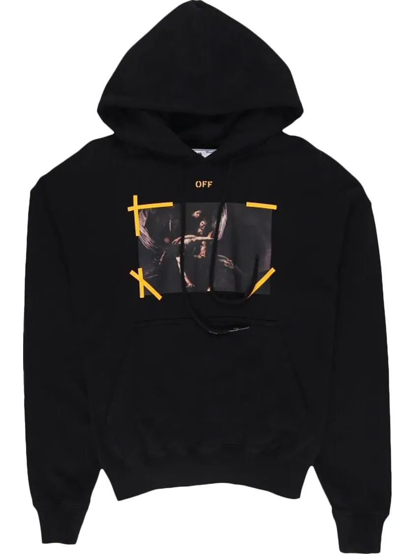 Толстовка Off-White Arrow Caravaggio Skate Hood 'Black' — изображение 1 из 2, черный