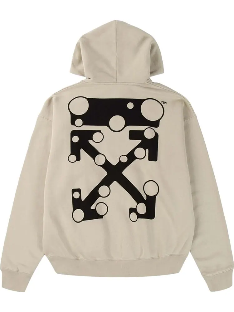 Худи Off-White Bubble Arrow Skate Hoodie 'Abbey Stone' — изображение 2 из 2, бежевый