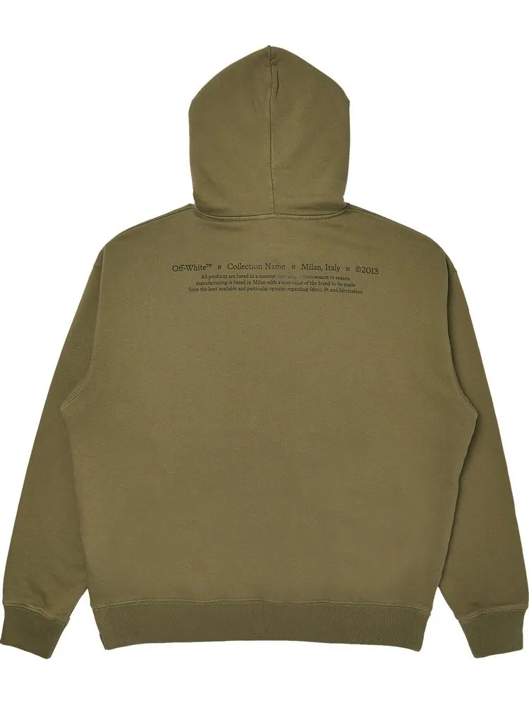 Худи Off-White Caravaggio Boy Skate Hoodie 'Greenmulticolor' — изображение 2 из 3, зеленый