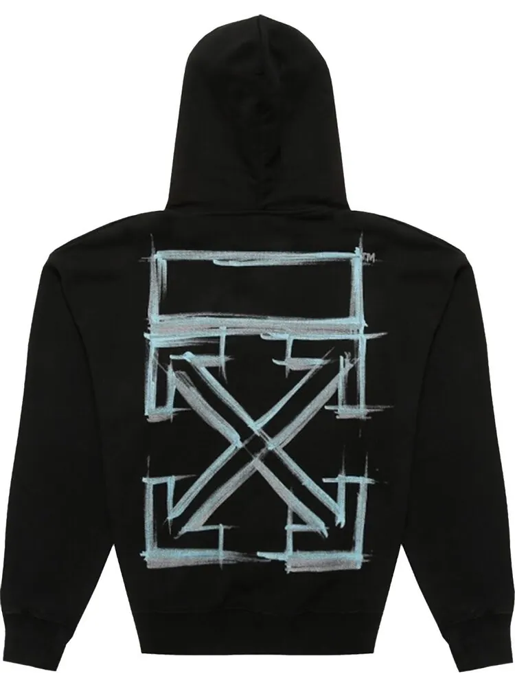 Худи Off-White Marker Skate Hoodie 'Black/Multicolor' — изображение 2 из 2, черный
