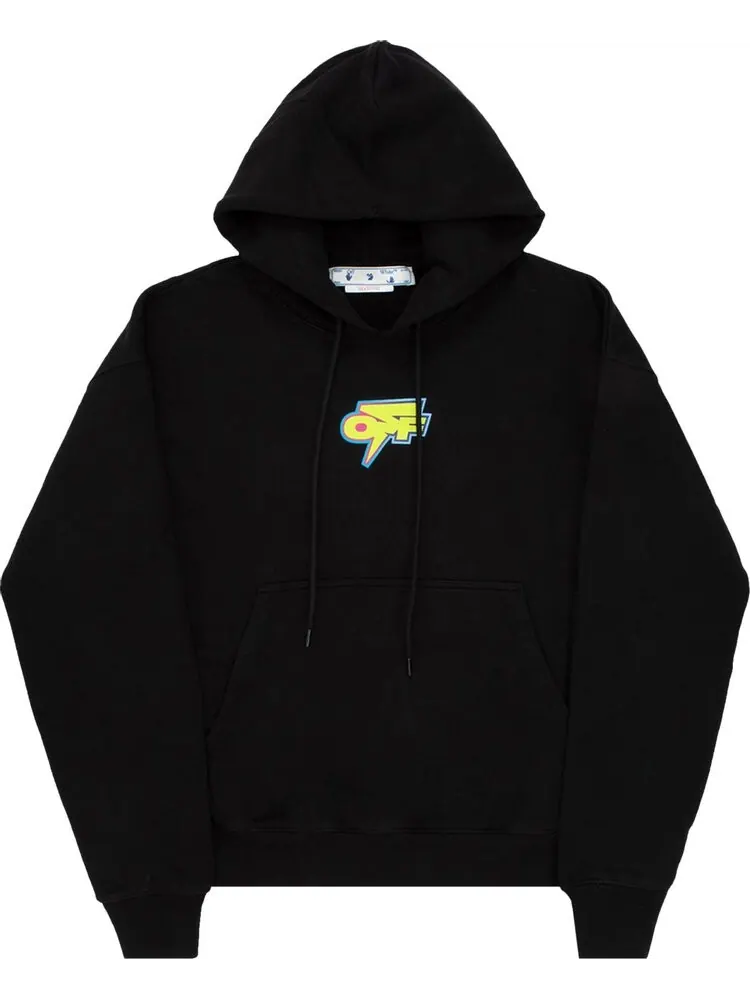 Худи Off-White Degrade Thunger Skate Hoodie 'Black/Green' — изображение 1 из 1, черный