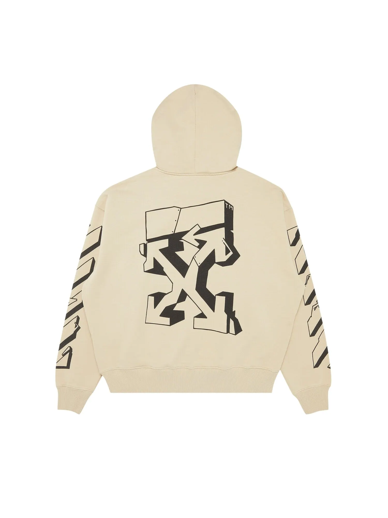 Толстовка Off-White Graffiti Outline Skate Dark Sand — изображение 2 из 3, темный песочный
