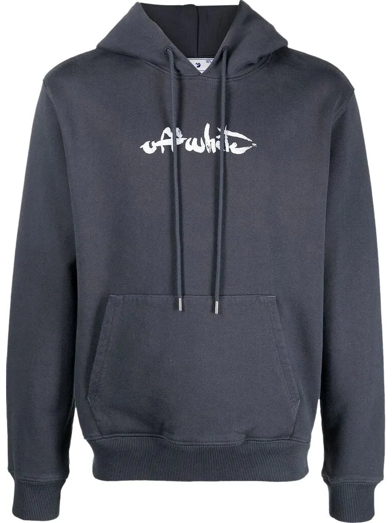 Худи Off-White Paint Arrow Slim Hoodie 'Outerspace/White' — изображение 1 из 1, розовый