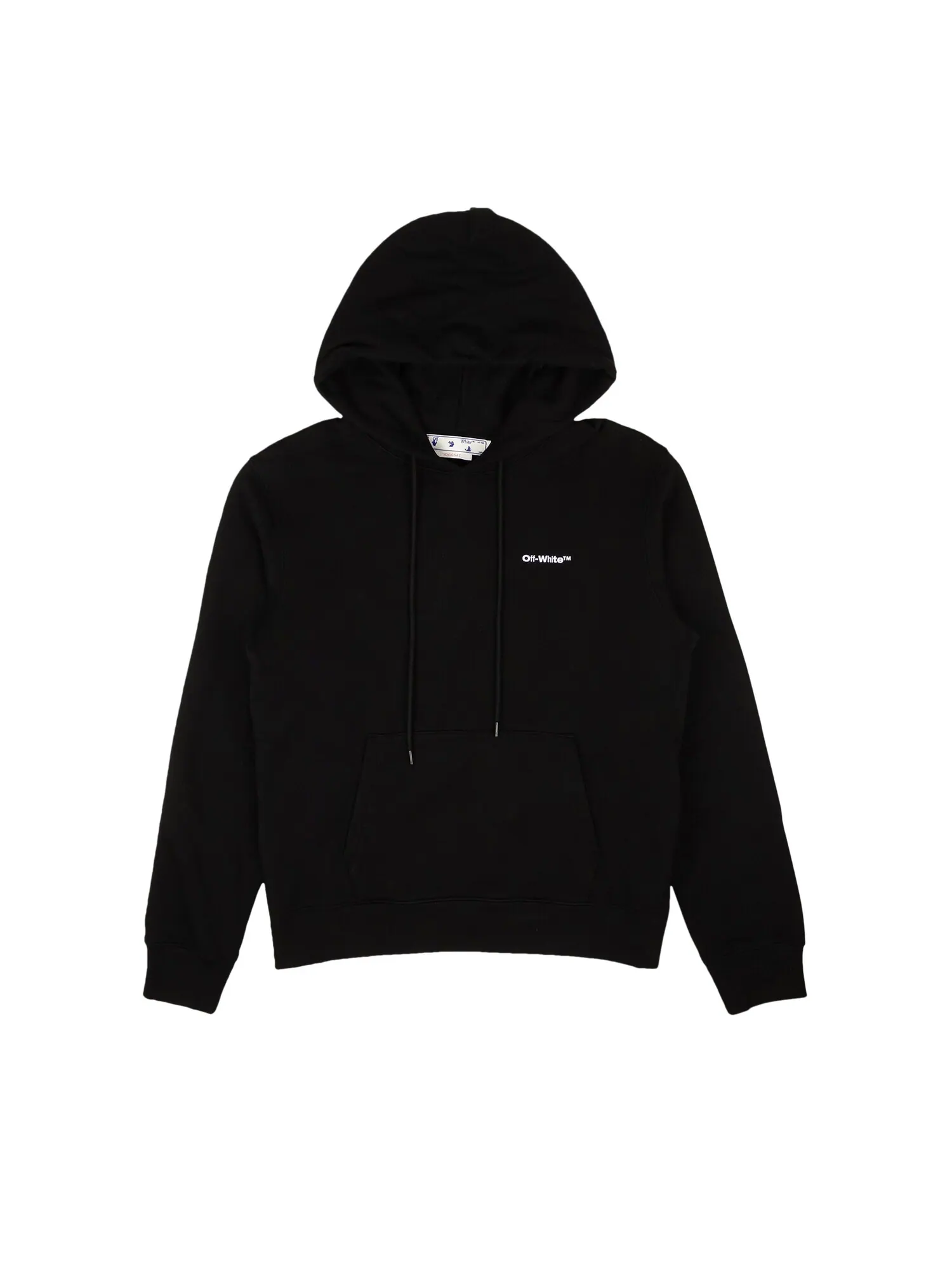 Узкая худи Off-White Wave Outline Diag Черный/Белый — изображение 1 из 2