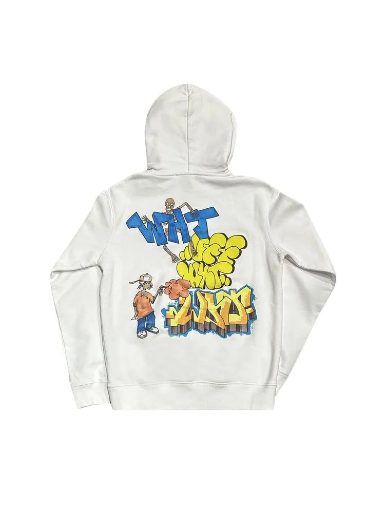 Худи Off-White Spray Graffiti Pupp Slim Hoodie — изображение 2 из 2, белый/мульти