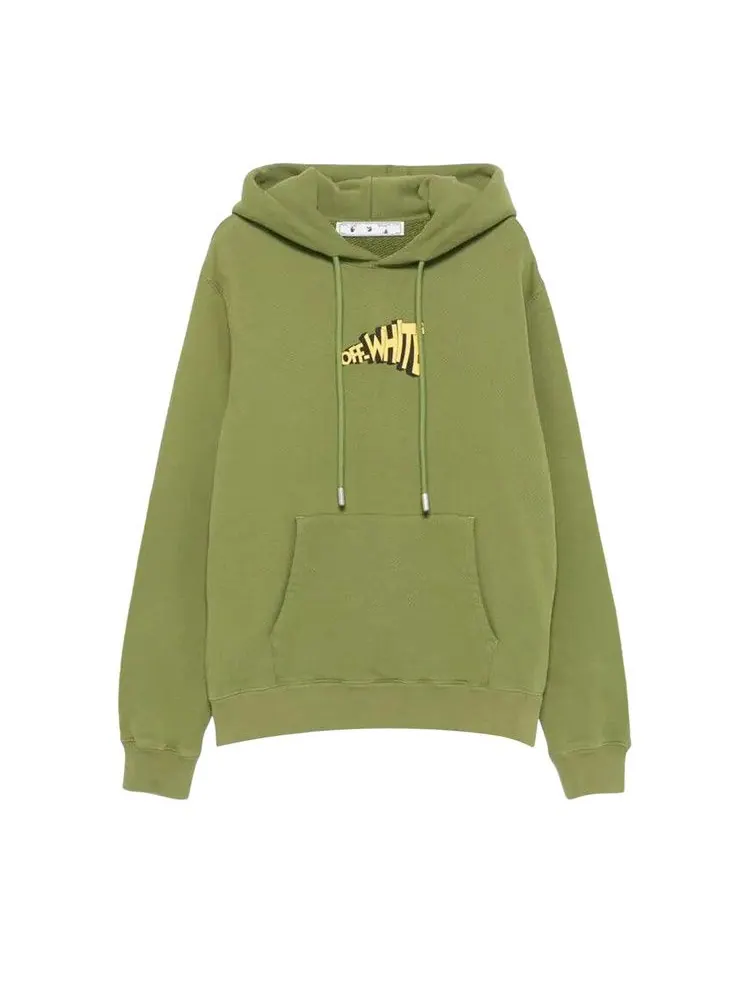 Худи Off-White Arrows Print Hoodie — изображение 1 из 1, зеленый