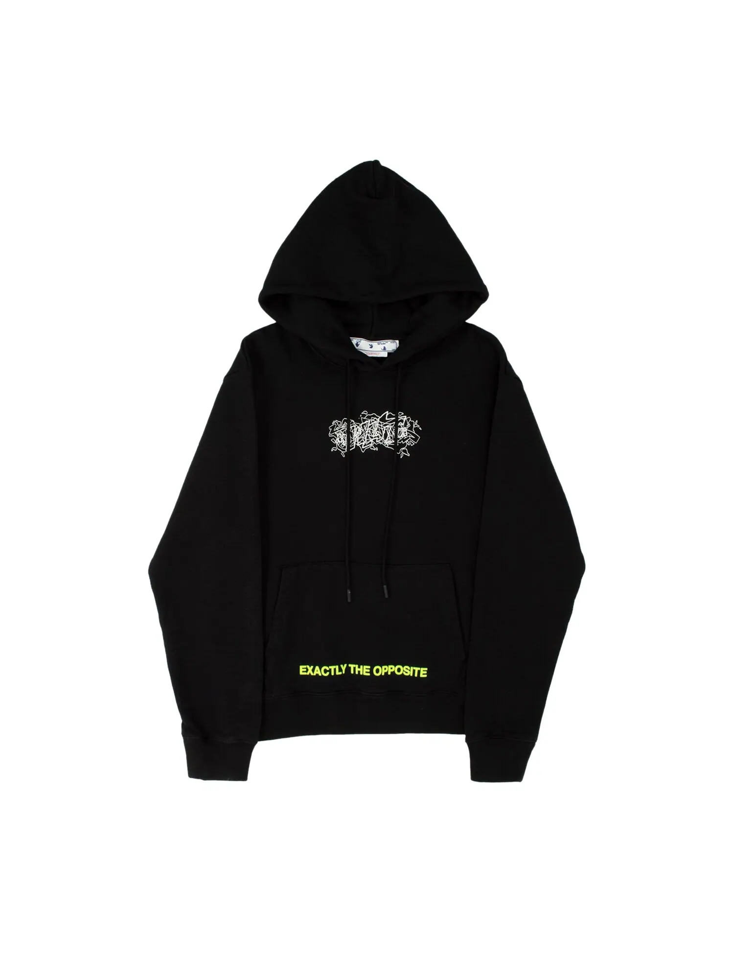 Узкая худи Off-White Graffiti Layer Черный/Белый — изображение 1 из 1