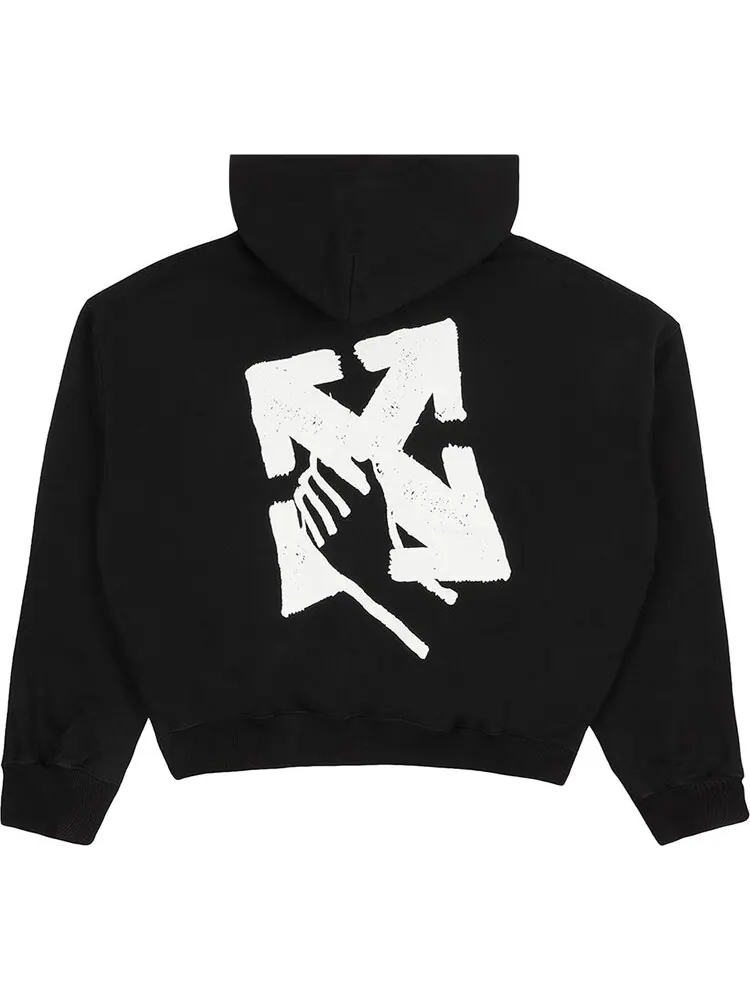 Худи Off-White Hand Arrow Boxy Hoodie 'Black/White' — изображение 2 из 2, черный