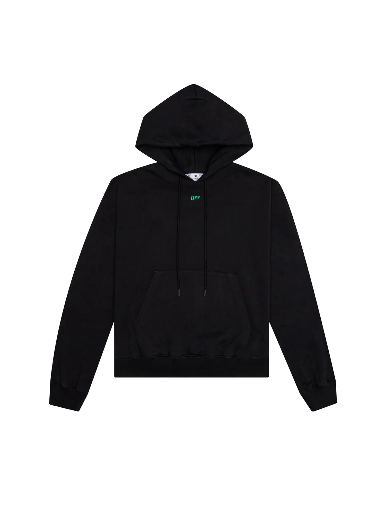 Свободная толстовка с капюшоном Off-White Alien Mush Черный/Зеленый — изображение 1 из 2